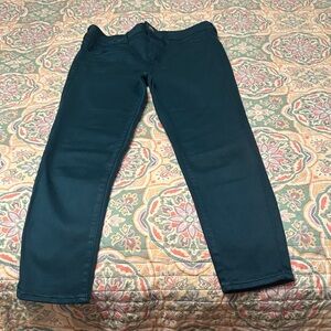 American Eagle Outfitters Teal Super Stretch Crop Jeans